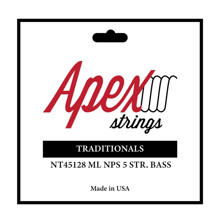 NT45128 APEX® "TRADITIONALS" MED LT 5 STRING NPS BASS SET