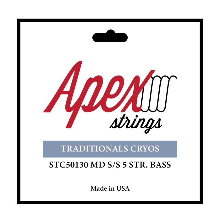 STC50130 APEX® "TRADITIONAL CRYOS" 5 STRING MEDIUM S/S BASS STRING SET